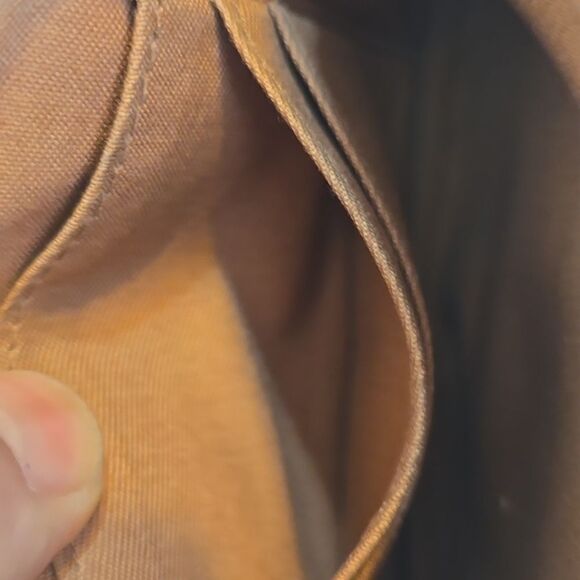 Fossil Metallic Leather Zip Around Wallet Wristlet Gold - Picture 3 of 7